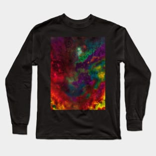 Psychedelic Groovy Dye Colors Long Sleeve T-Shirt